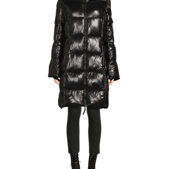 SAM NYC LONG BLACK PUFFER - Picture 3 of 5